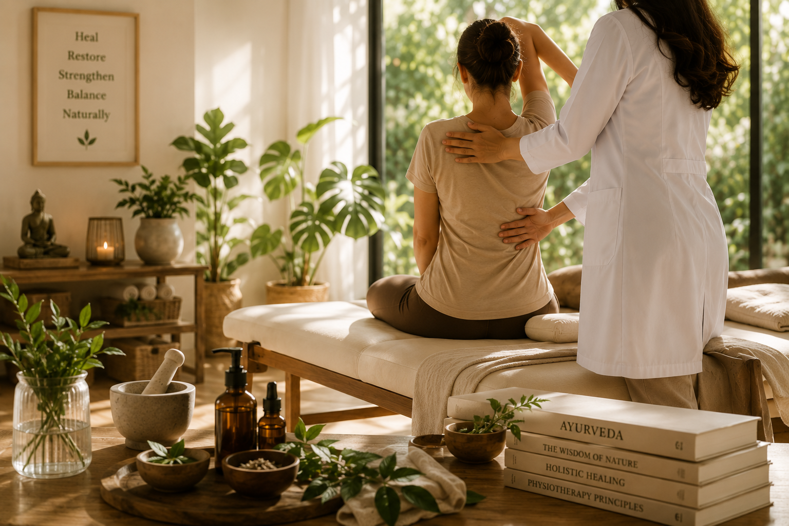 Ayurvedic Wisdom and Advanced Physical Therapy Session